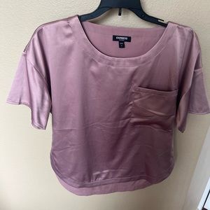 Satin mauve color top